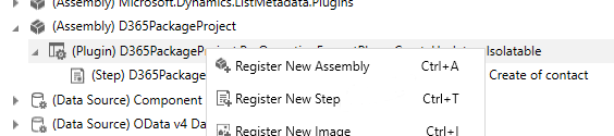 Screenshot of register new step again.