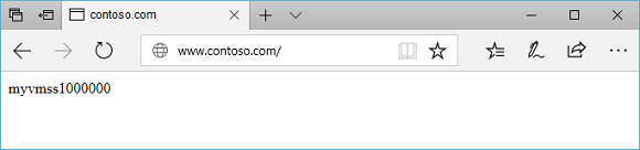 Prueba del sitio contoso en Application Gateway