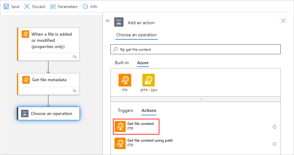 Screenshot shows Standard workflow designer,