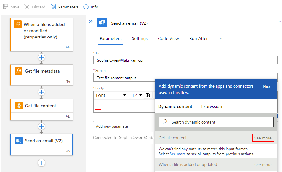 Screenshot shows Standard workflow designer,