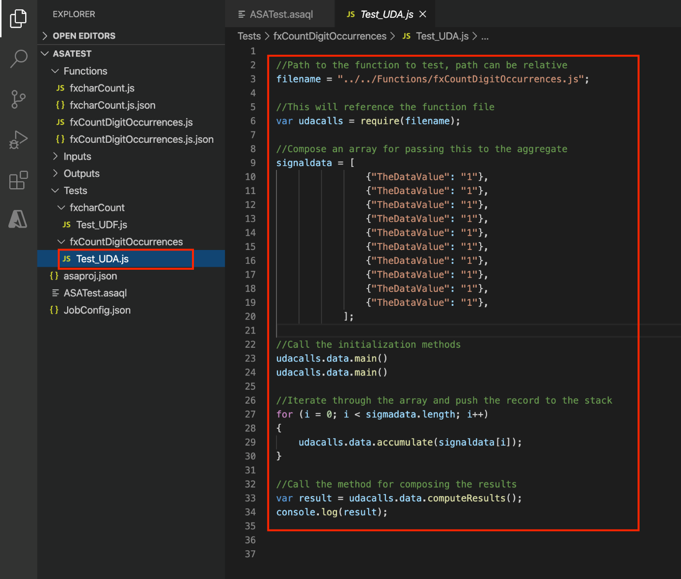 Archivo de prueba de UDA