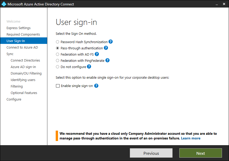 Microsoft Entra Connect: inicio de sesión de usuario