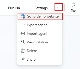 Captura de pantalla donde aparece la ubicación del menú de agente.