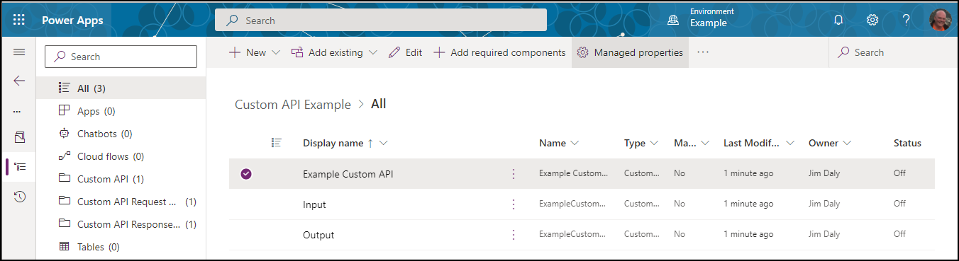 Configuración de la propiedad Is Customizable