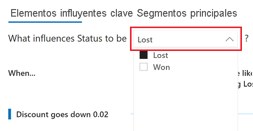 Captura de pantalla del cambio de estado de los influenciadores clave.