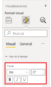 Captura de pantalla del segmento compuesto de fuente con familia de fuentes, tamaño de fuente, negrita, cursiva y opciones de subrayado.