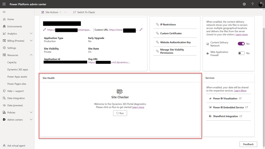 Exekutatu diagnostikoa.