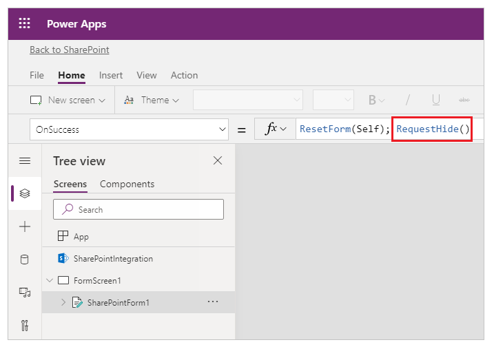 RequestHide Adibidea.