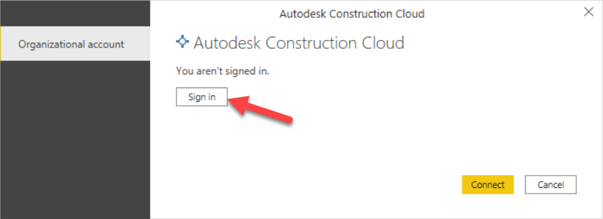 Seleccione el botón iniciar sesión.