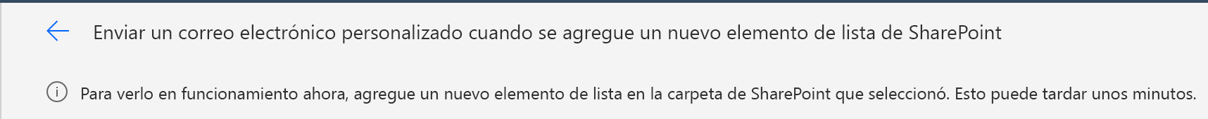 Diseñador de flujo: mensaje de flujo de prueba