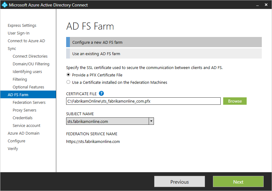 Screenshot showing the "A D F S Farm" page