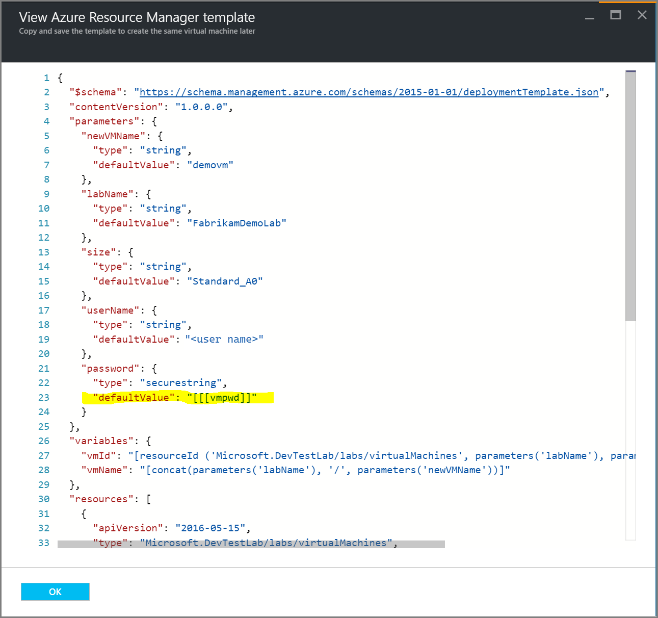 Screenshot of using a secret in a formula or environment.
