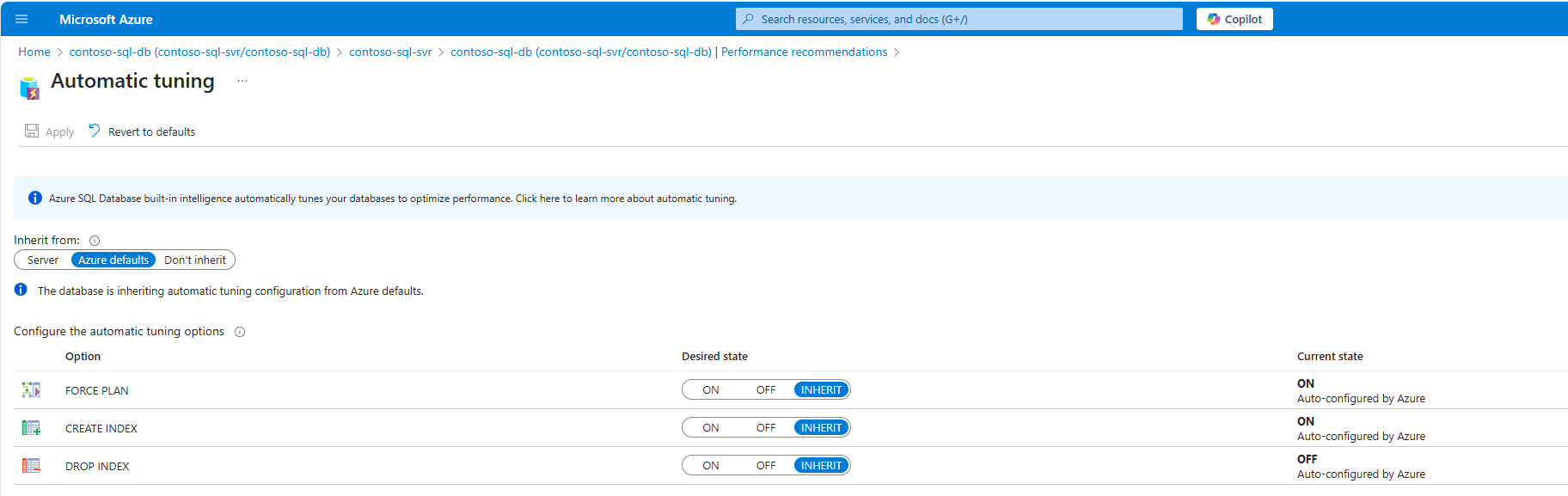 Screenshot that shows where to select the actions to automate.