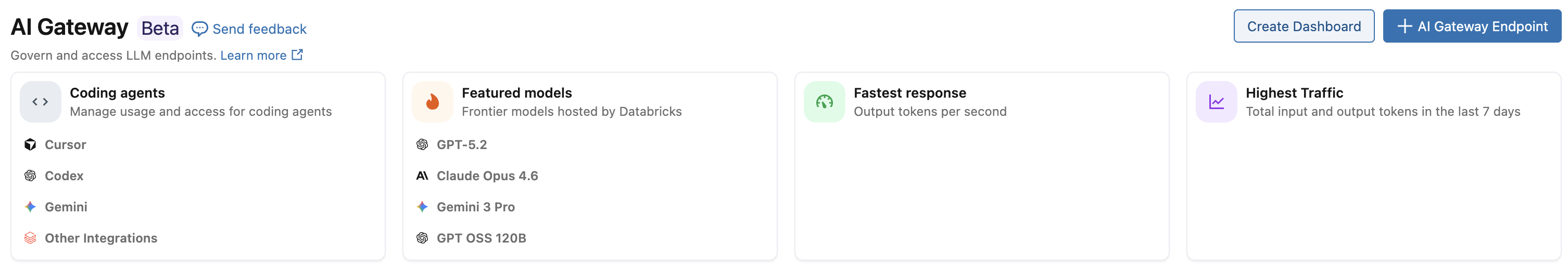 Create dashboard button