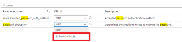 Enable SCRAM password encryption