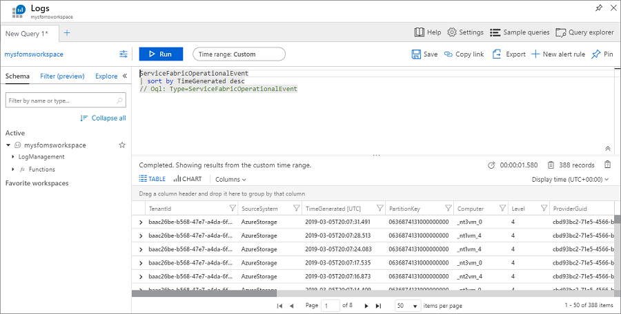 Query Operational Channel