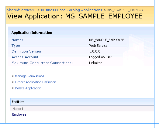 b0695720-0113-49dc-8eb6-c685aceada6c The application in SharePoint