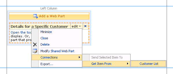 505aead7-f498-448f-a7cb-55d0a121f91f Connect two Web Parts