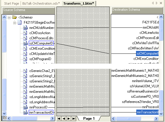 JDE_example_transformmapping Shows were to double-click Transform_1.btm.