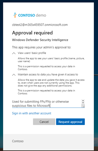 Contoson kirjautumistyönkulku.
