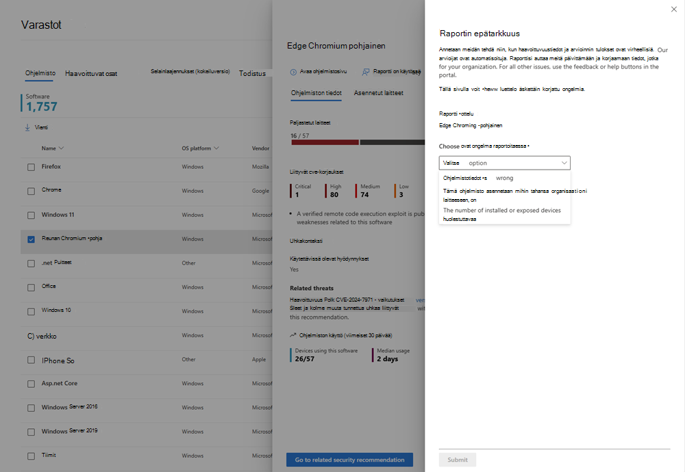 Raportin epätarkkuus