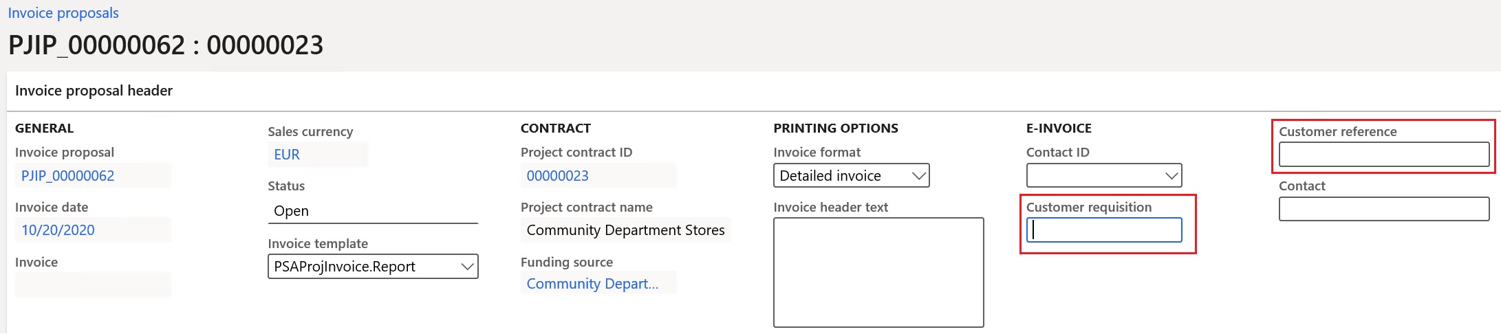 Screenshot of project proposal.