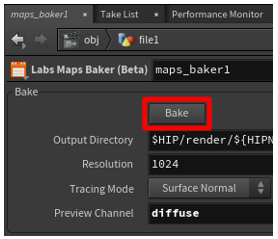 Bake button Bake button.