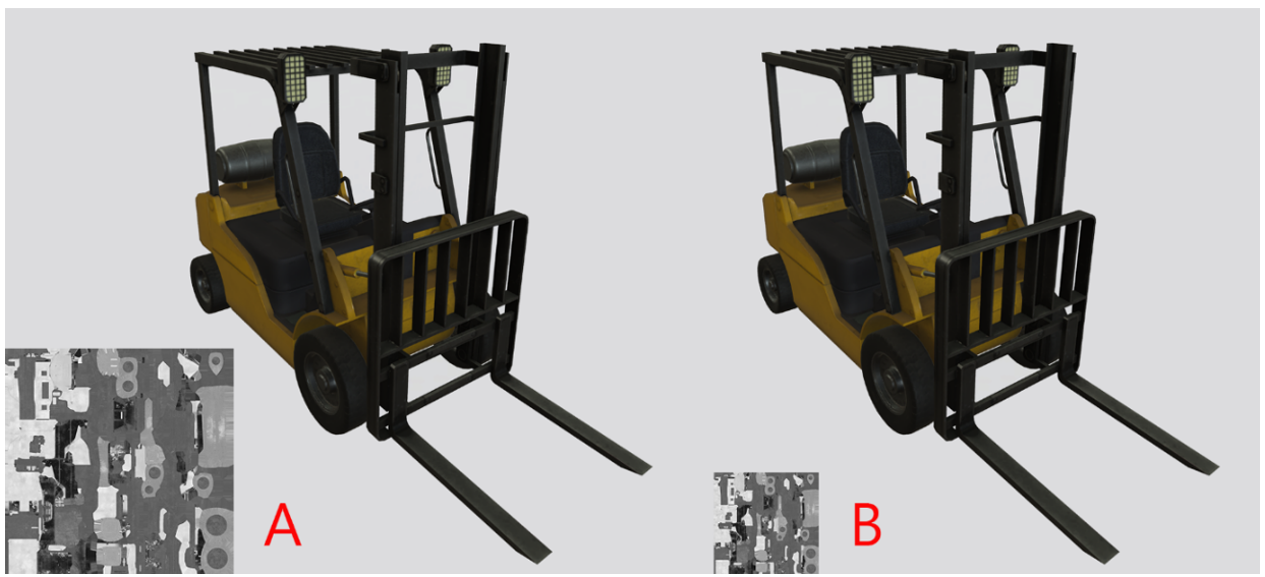 Decrease roughness map Decrease roughness map.