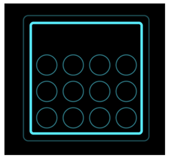 Holographic image of circular code Holographic image of circular code.