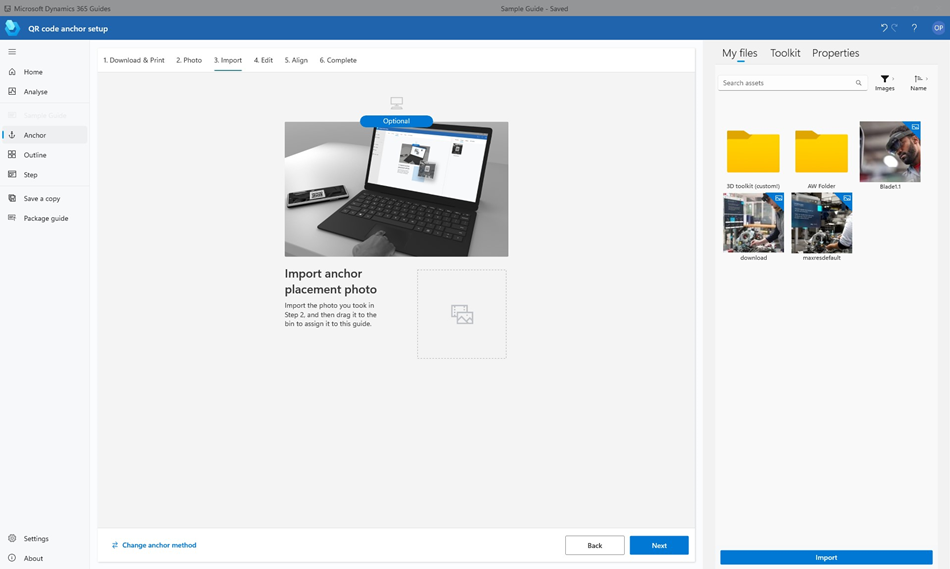 Import button Import button.