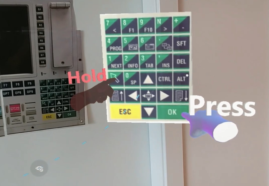 Screenshot showing exact buttons to press and hold Screenshot showing exact buttons to press and hold.