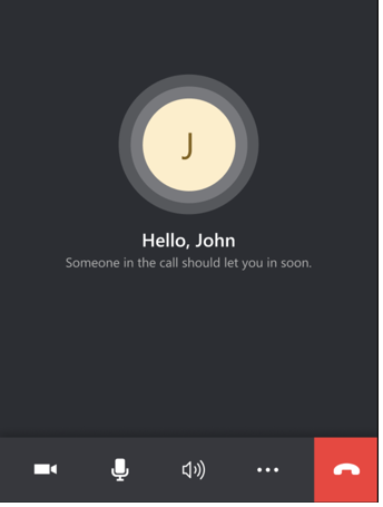 Wait to join call Wait to join call.