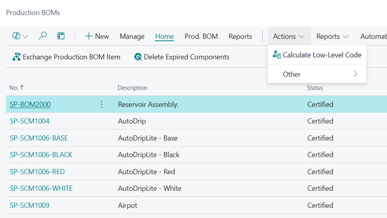 Laske alatason koodi -toiminto
