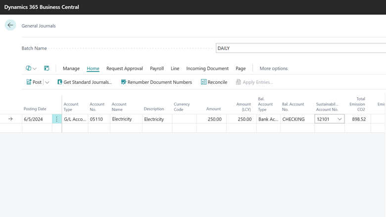 Kestävyystietojen kirjaaminen yleisistä päiväkirjoista