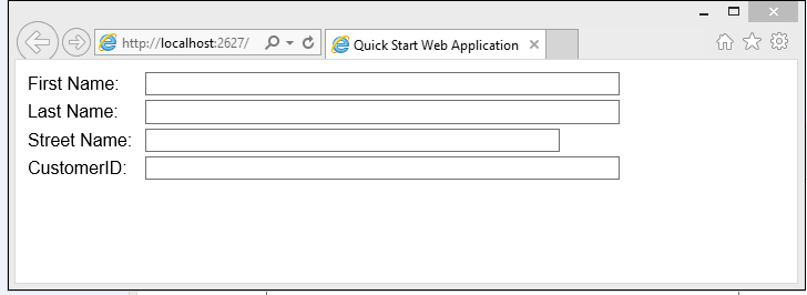 Web app in Visual Studio Web app in Visual Studio.