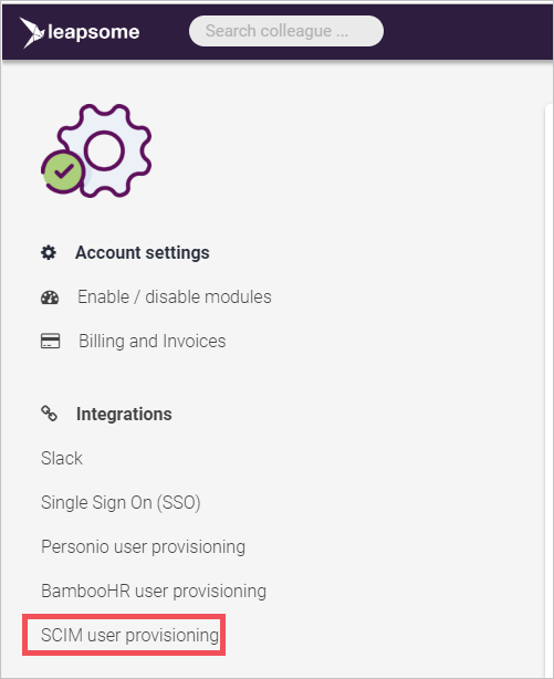 Leapsome Add SCIM