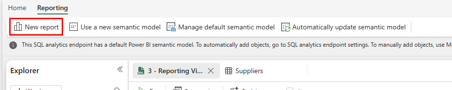 Näyttökuva Raportointi-välilehden Kangasportaalin Uusi raportti -painikkeesta.
