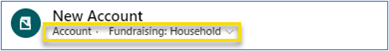 New household account New household account.