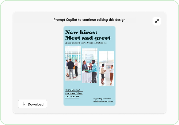 A screenshot of a widget with a Download button