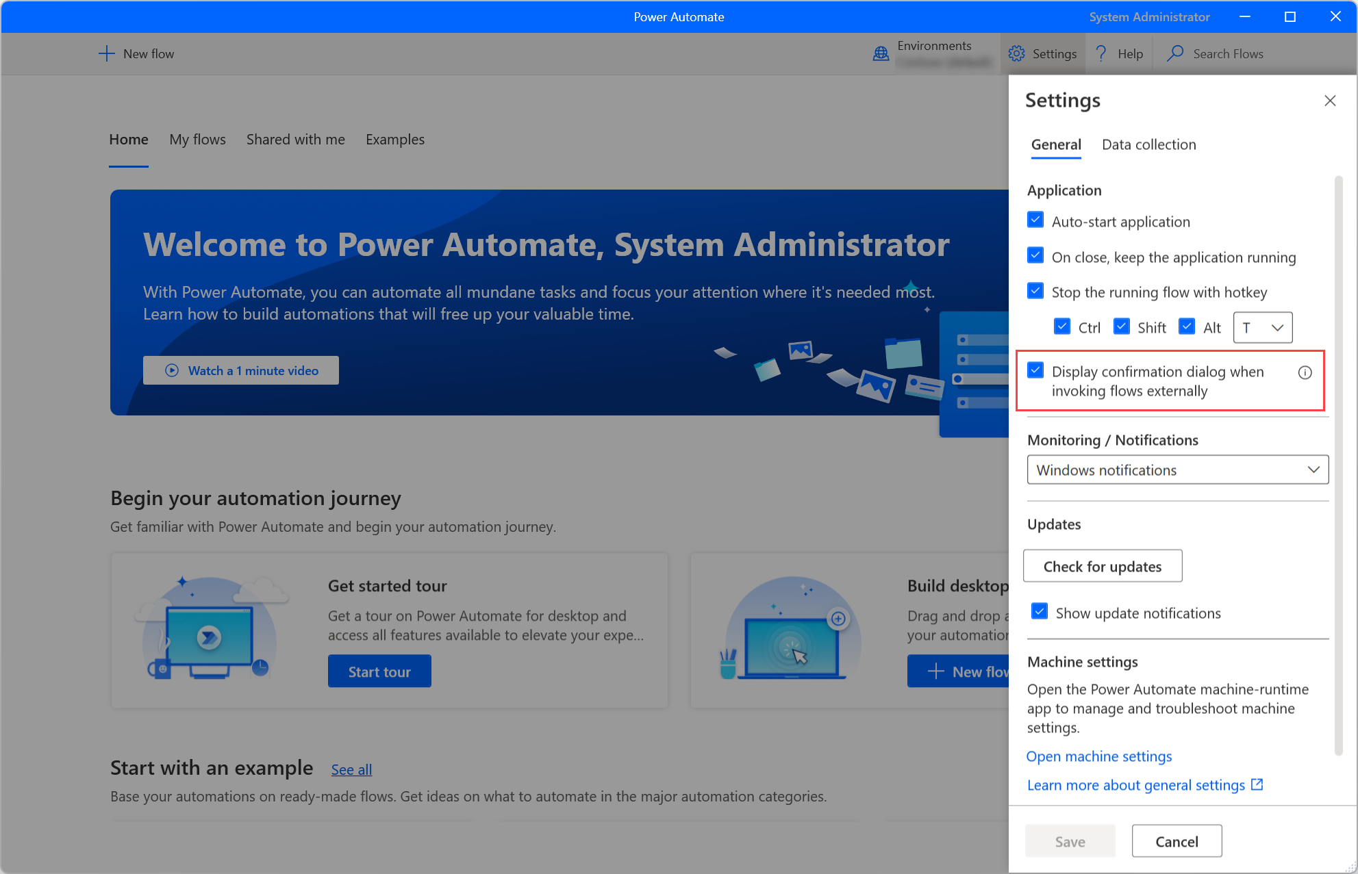 Työpöytätyönkulkujen suorittaminen URL-osoitteen tai työpöydän  pikakuvakkeiden kautta - Power Automate | Microsoft Learn