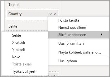 Kuvakaappaus asetusvalikosta, jossa näkyy Siirry pois.