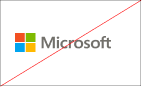 Näyttökuva luvattomasta värikkäästä Microsoft-logosta.