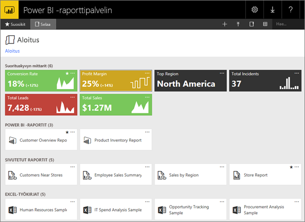 Report Server web portal