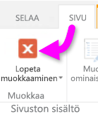 Kuvakaappaus Stop Editing.