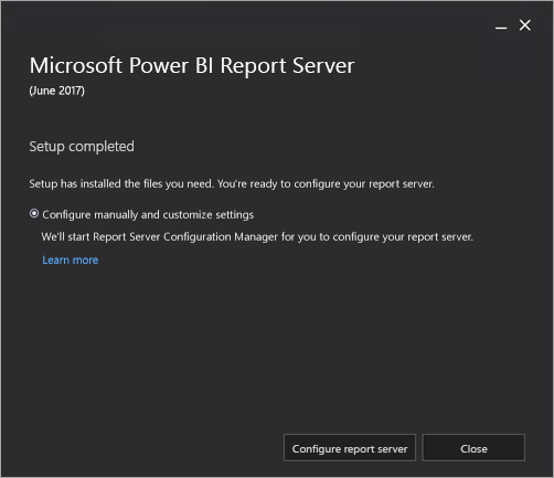 Kuvakaappaus päivityskonfiguraatiosta.