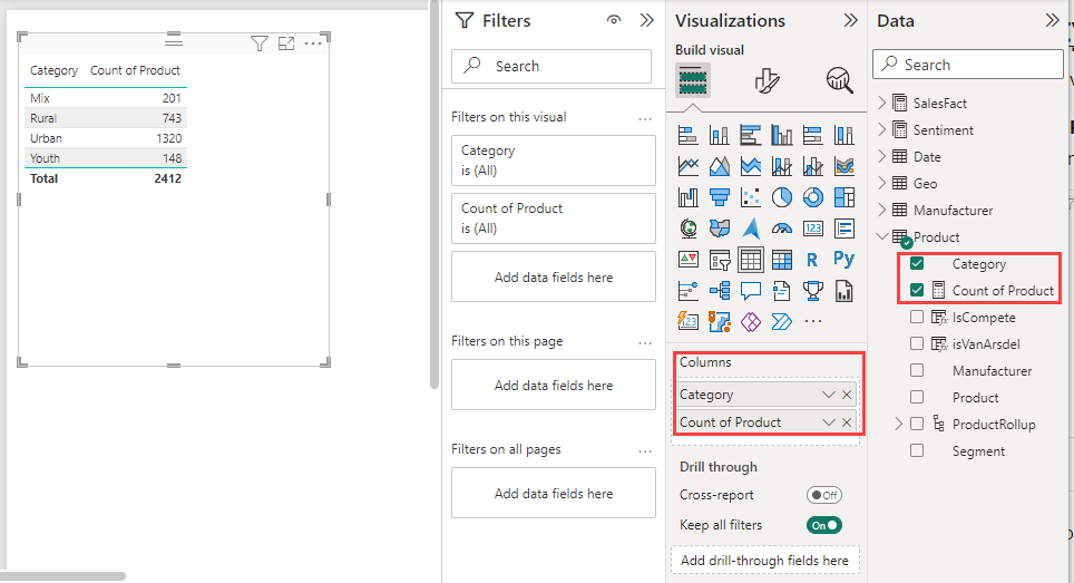 Näyttökuvassa näkyy Tieto-ruutu, jossa kentät ovat valittuina.