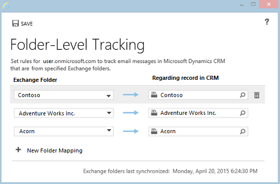 Outlook-sähköpostiviestien seuranta siirtämällä ne seurattuun Exchange- kansioon - Power Platform | Microsoft Learn