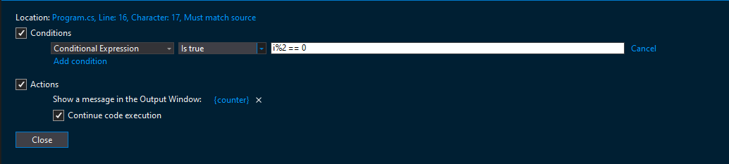 Conditional Expression Is True Conditional Expression Is True