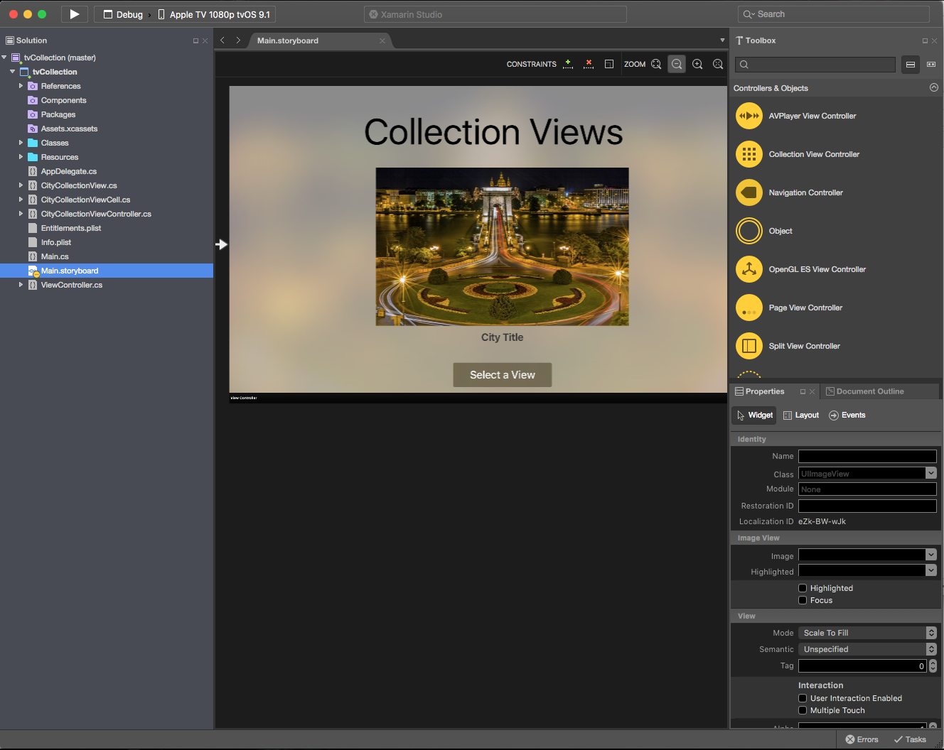 Sample layout