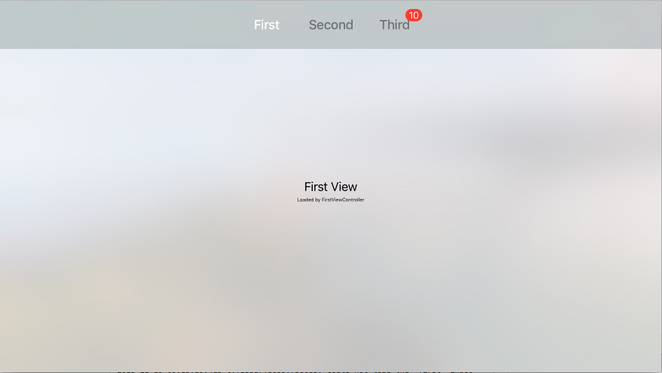 A Tab Bar Item with badge